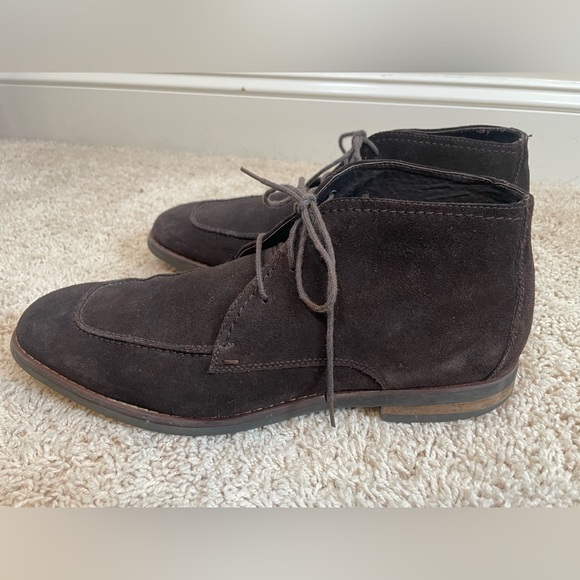 Robert Wayne Men\'s Sz 11.5 D Tatum Lace Up Chukka Desert Boots Shoes Brown Suede main image 15